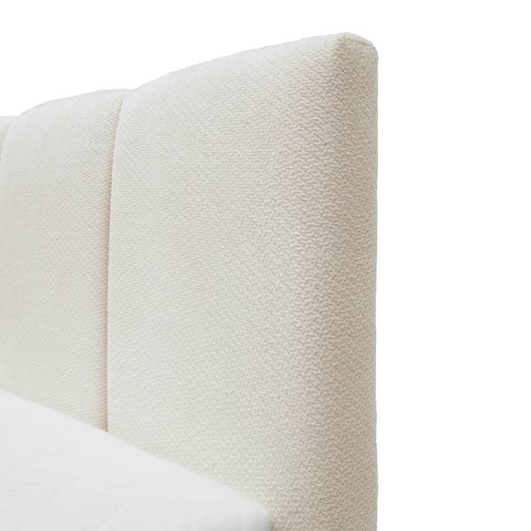 Bett LUNA Beige - Textil - Holz teilmassiv - 114 x 1 x 100 cm