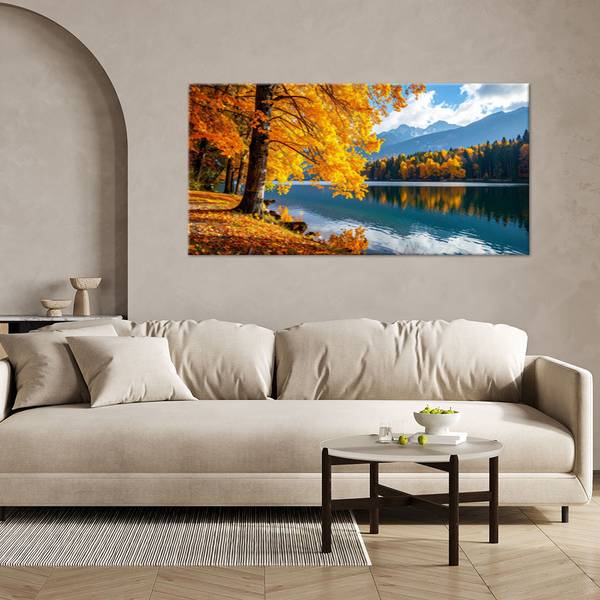 Tableau déco Lac 80 x 40 cm
