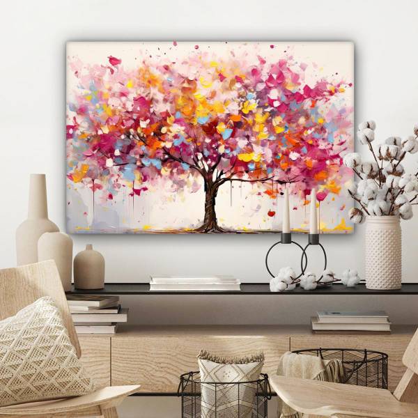 TABLEAU SUR TOILE Aquarelle 90 x 60 cm