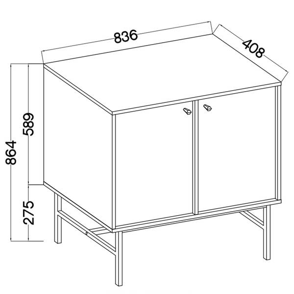 Ladekast FLOREN C Breedte: 84 cm