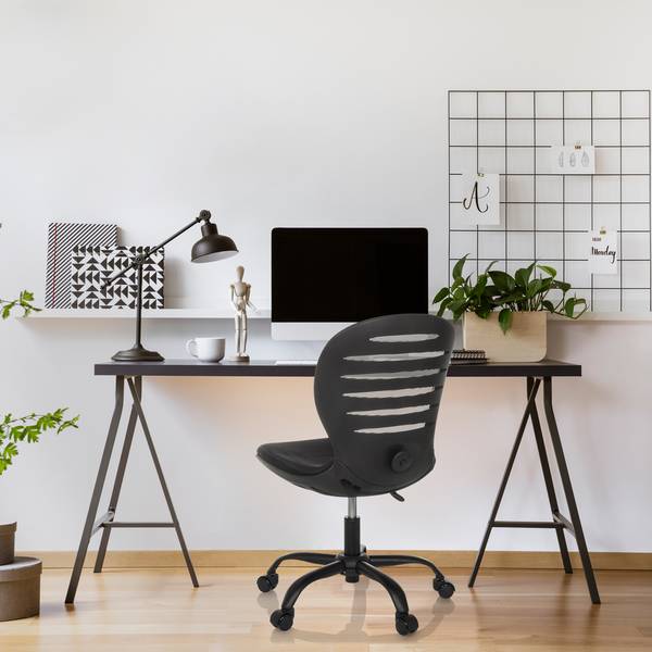 Bürostuhl CASLA Schwarz - Polyester - 53 x 93 x 58 cm
