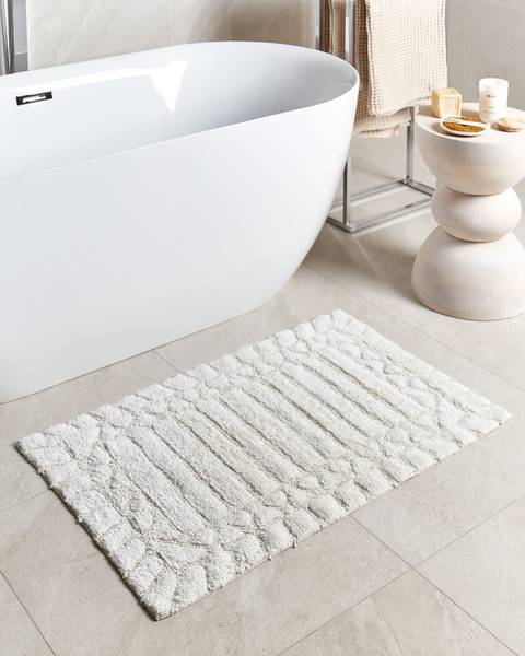 Tapis de bain TEKKE Beige - Fibres naturelles - 60 x 90 cm