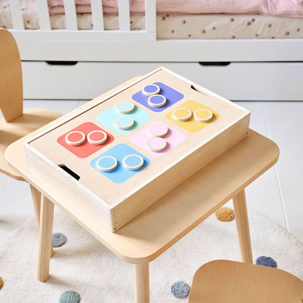 Sensoriche Speelbak NUANCE plaatmateriaal op houtbasis - 30 x 7 x 45 cm