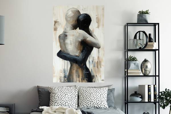 WANDTATTOO Liebe 80 x 120 cm - Durchmesser: 128 cm