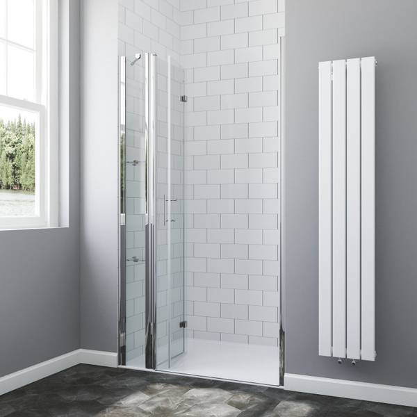 Nischentür faltbar Nano Glas Duschtür Breite: 105 cm