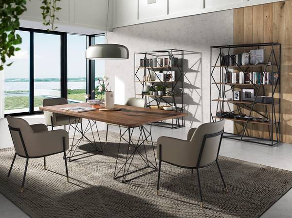 Regal 3103 Braun - Edelstahl 18/0 - Stahl - Zink - 120 x 180 x 38 cm
