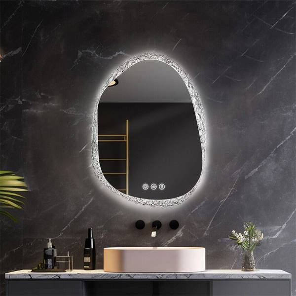 Badezimmerspiegel mit LED Beleuchtung 70 x 90 cm