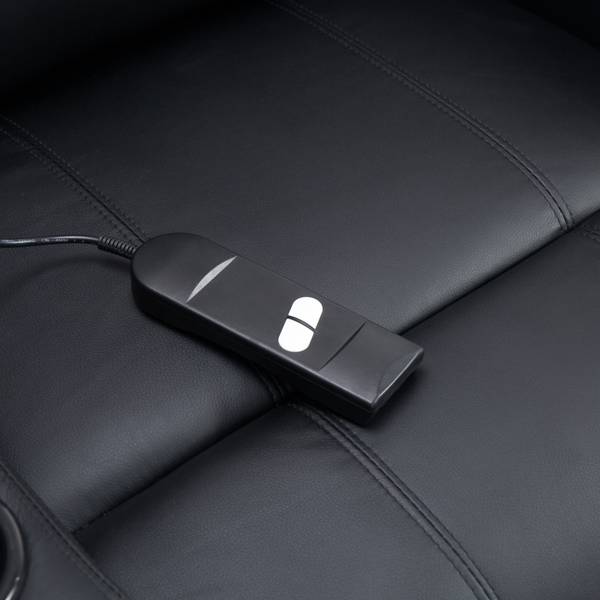 Fernsehsessel 700-020V01BK Esche Schwarz Dekor - Schwarz