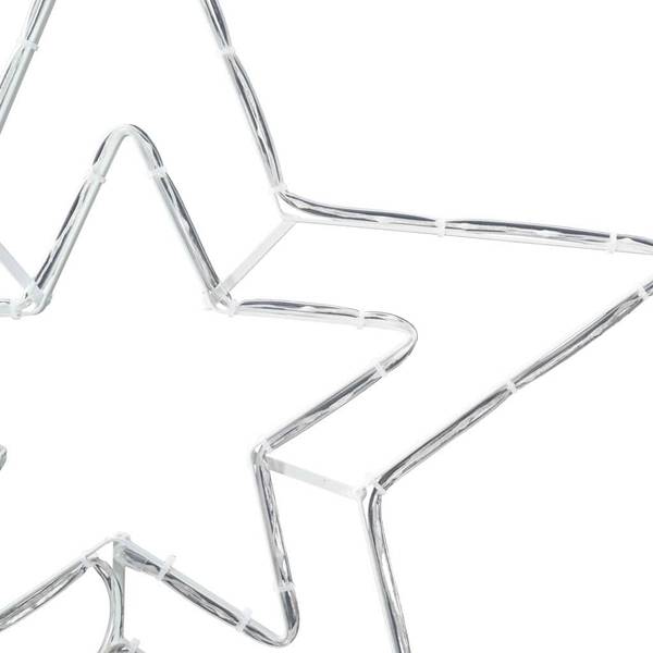 Weihnachtssternlicht 42018959 Weiß - Eisen - 50 x 1 x 51 cm