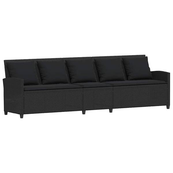 Garten-Lounge-Set 3044381-4 (4-teilig) Schwarz