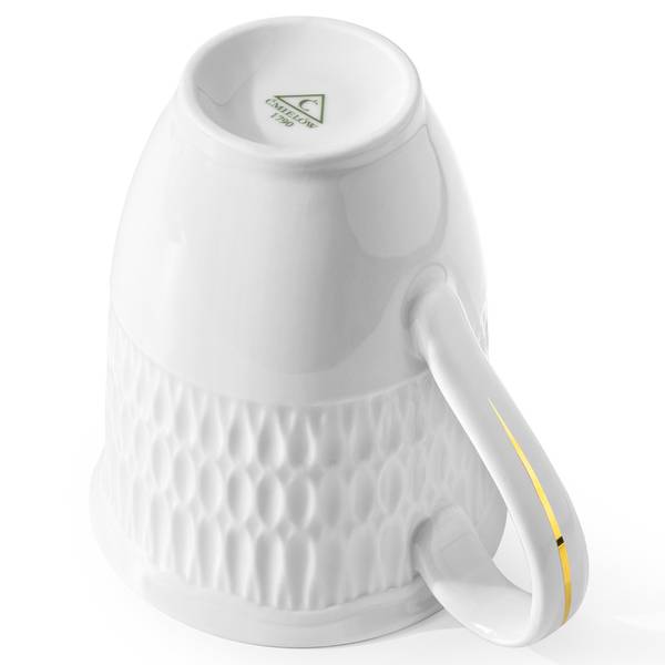 Becher-Set 6-tlg SOFIA Gold - Weiß