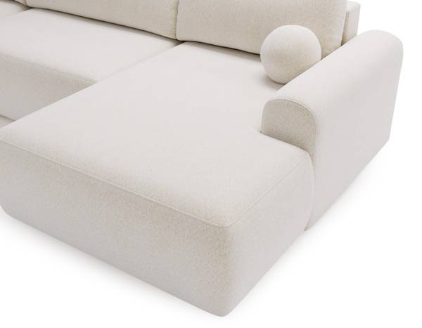 Ecksofa Aurora Weiß