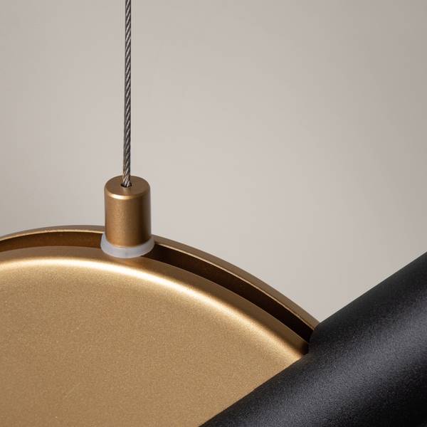 Hängelampe Enigma Gold - Metall - 6 x 250 x 30 cm