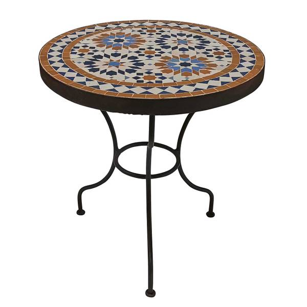 Mosaik Beistelltisch Ankabut Braun - Mosaik - 45 x 50 x 45 cm