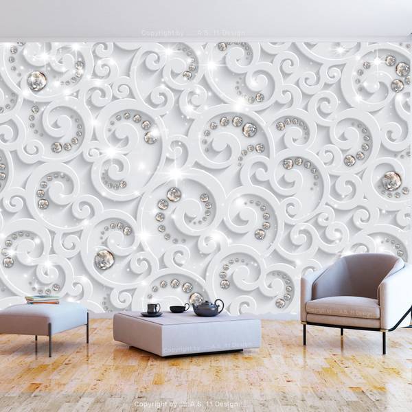 Vliestapete Schnörkel Zil 350 x 245 cm