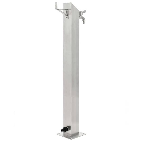 Wassersäule 45453 Silber - Edelstahl - 8 x 95 x 8 cm