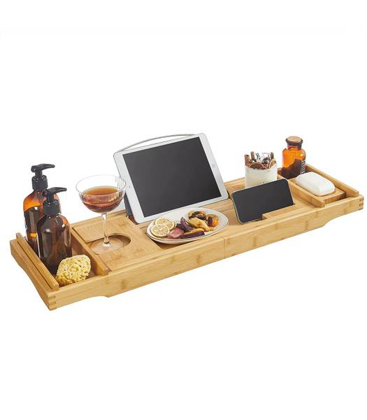 Badewannenablage Hugier Bambus - Braun