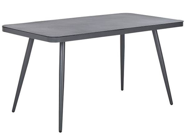 Table de repas LIPARI Gris - Métal - 80 x 75 x 80 cm