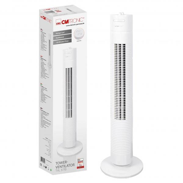 Turm Oszillierender Ventilator  TVL 3770 Weiß - Kunststoff - 22 x 78 x 22 cm