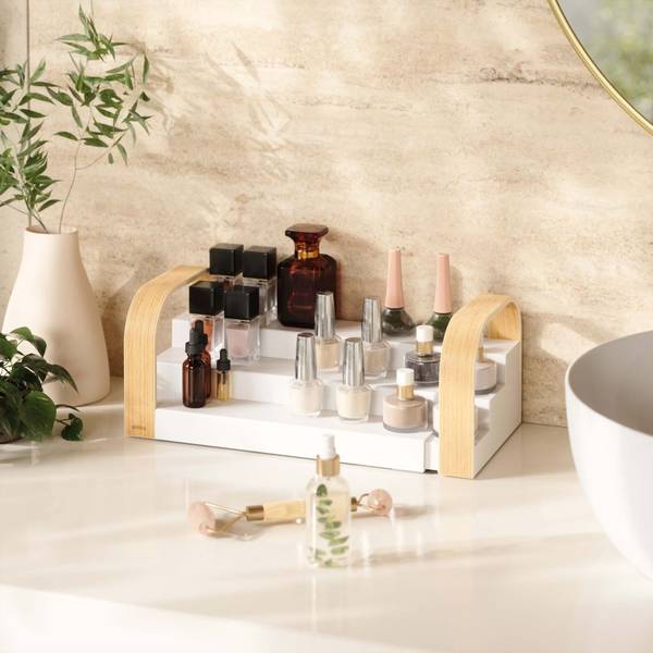 Étagère à épices Bellwood Blanc - Matière plastique - 16 x 13 x 31 cm