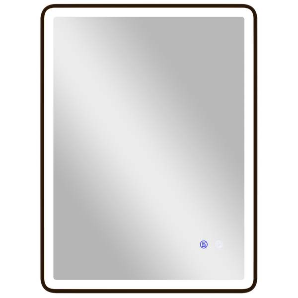 Badkamerspiegel 834-908V00BK zwart - glas - 5 x 60 x 80 cm