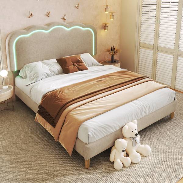 Kinderbett K-901 Beige - Breite: 151 cm