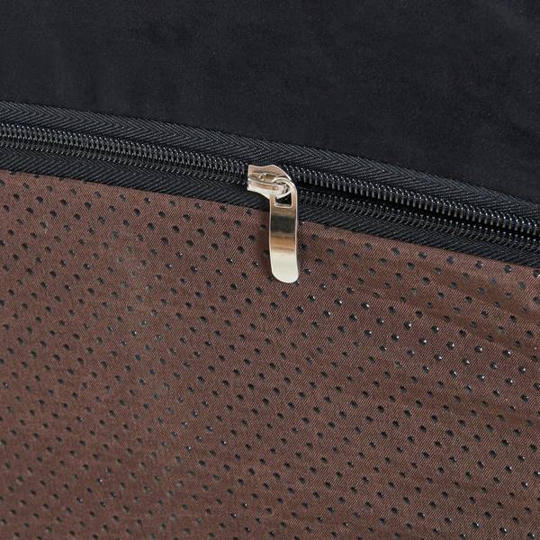 Bodensessel Kodsø Schwarz - Kunstleder - Textil