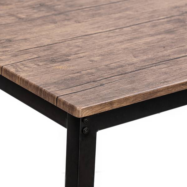 Esstisch NEWPORT Grau - Metall - 120 x 76 x 75 cm