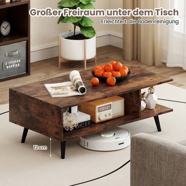 Couchtisch VH34806 Braun - Holzwerkstoff - 45 x 30 x 80 cm