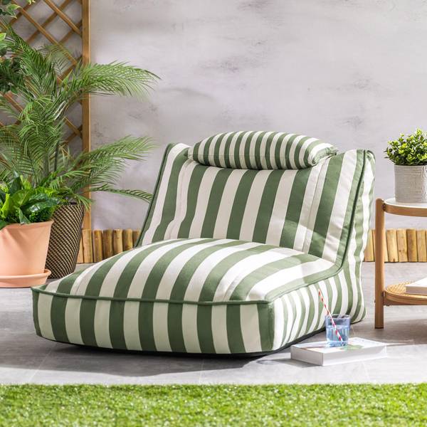 Outdoor Sitzsack Liege Nova Grün - Webstoff - 84 x 68 x 108 cm