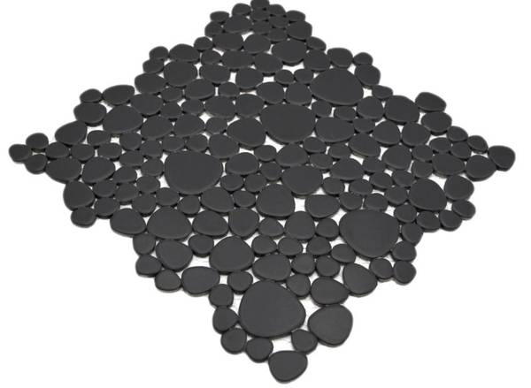 Mosaikfliesen 12-0311 Schwarz - Keramik - 28 x 28 x 28 cm