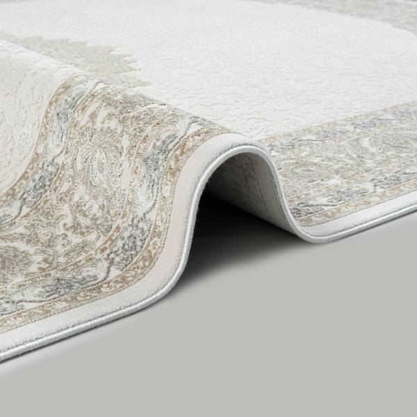 Kurzflor Tapijt Fine B beige - polyester - 120 x 170 cm