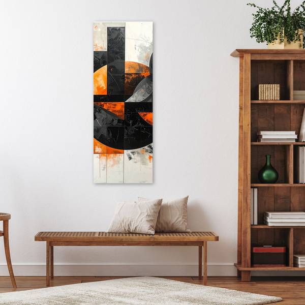 Wandbild Abstrakte Formen 30 x 90 cm