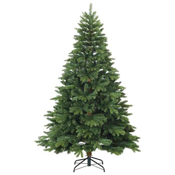 Sapin de Noël artificiel 3700000069-3 Vert - Rouge - 132 x 210 x 132 cm