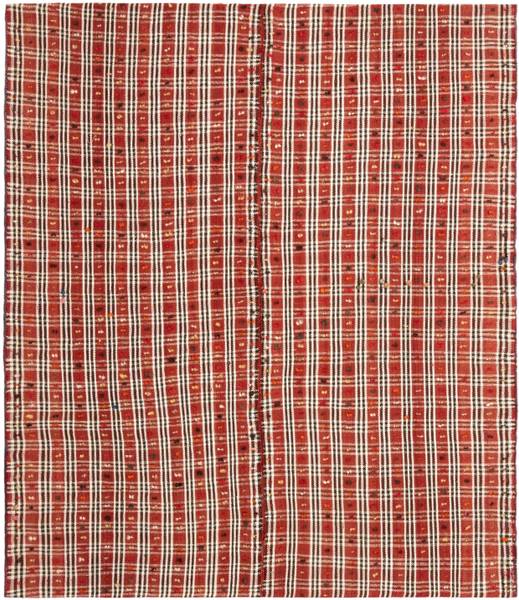 Vloerkleed Jajim CXLI rood - wol - 150 x 1 x 175 cm