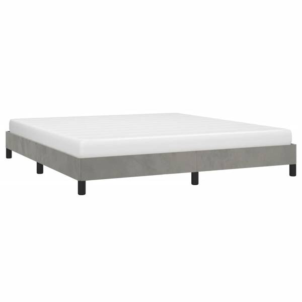 Bettgestell 3016042-3 Hellgrau - 183 x 25 x 203 cm
