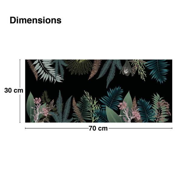 2 Wandpaneel Badezimmer-STRONG JUNGLE Polyester PVC - 70 x 30 x 70 cm