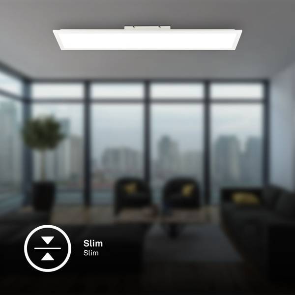 LED Deckenleuchte 7667016 Weiß - ABS - 25 x 6 x 100 cm