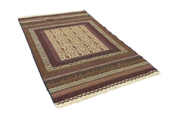 Orientteppich Oriental Beige - Wolle - 123 x 1 x 196 cm