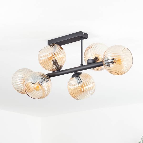 Deckenleuchte Cesaro Orange - Metall - 29 x 34 x 79 cm