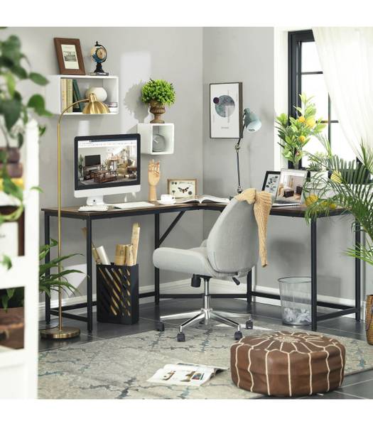 Eckschreibtisch Buxy I Braun - Breite: 149 cm