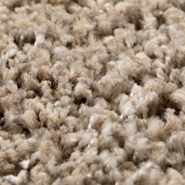 Hochflorteppich Twilight rund Beige - Polypropylen - 200 x 200 cm