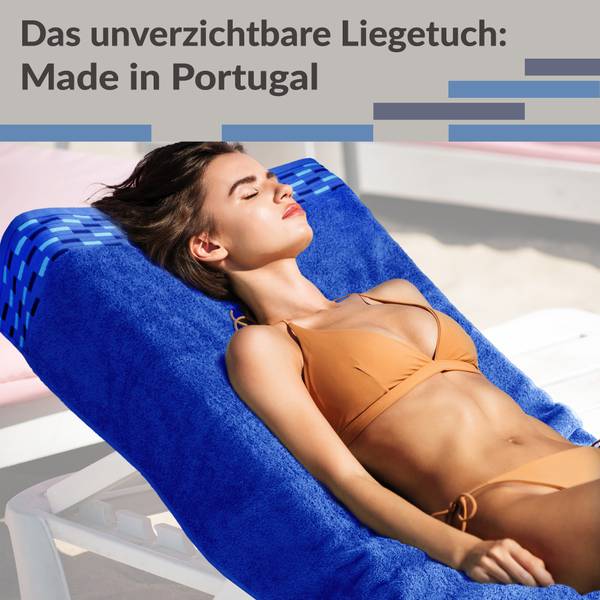 Strandtuch Lugano Blaubeerblau