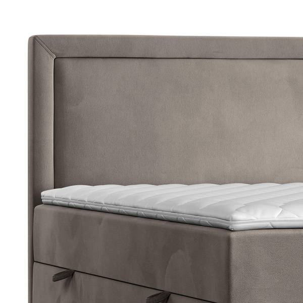 Premium Boxspringbett Jodan Magic Velvet Taupe - Liegefläche Breite: 120 cm