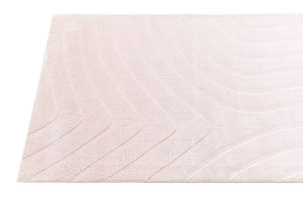 Tapis de passage Darya CCCLIV Rose foncé - Laine - 84 x 1 x 302 cm