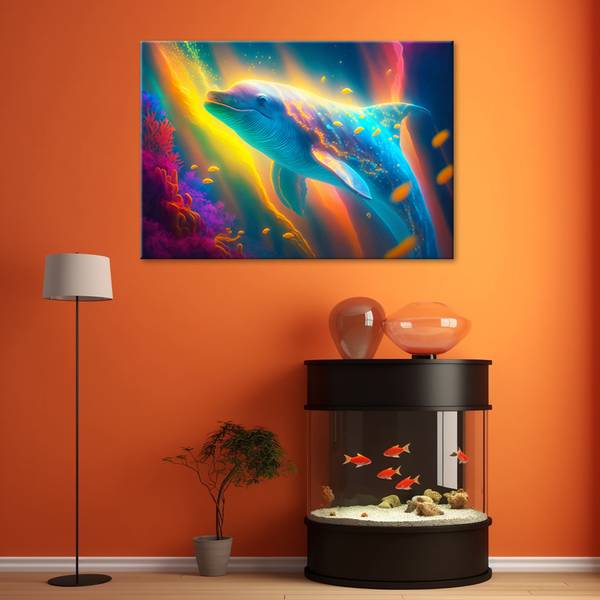 Wandbild wal 100 x 70 cm
