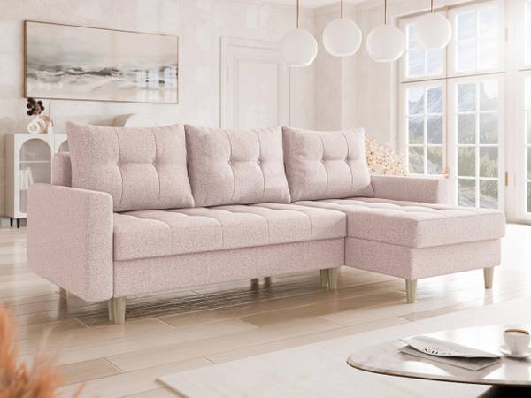 Ecksofa Bodo Hellrosa