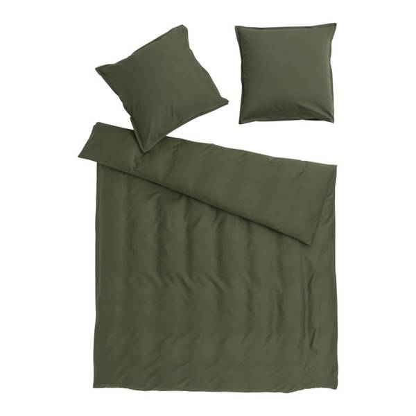 Housse de duvet STÄFA Vert olive - 240 x 240 cm