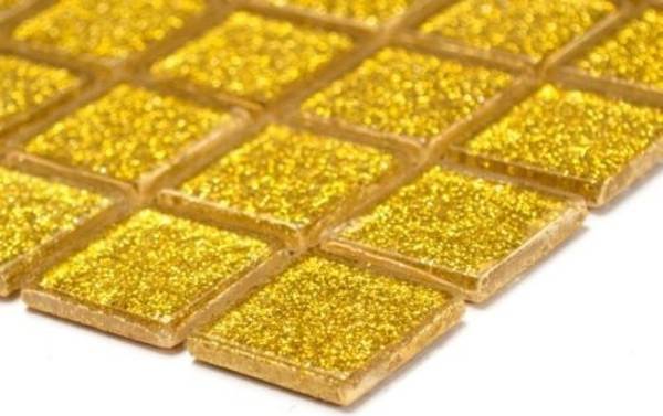 Mosaikfliesen 60-0707 Gold - Glas - 31 x 33 x 33 cm
