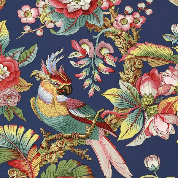 Behang Chinees blauw - papier - 200 x 250 x 1 cm